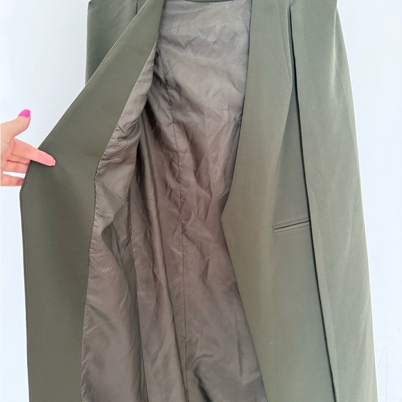 Lavish Alice Olive Green Vest with Cape Blazer - Picture 8 of 9